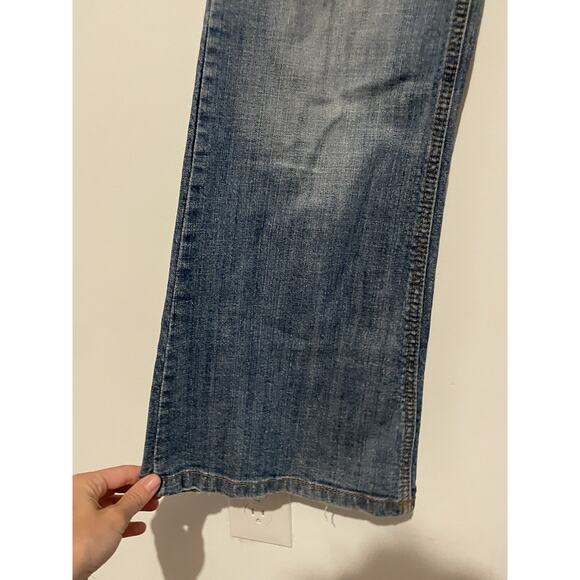 Refuge Jeans Blue Bootcut Low-Rize Stretch 5 Denim Size 13 - Picture 3 of 10